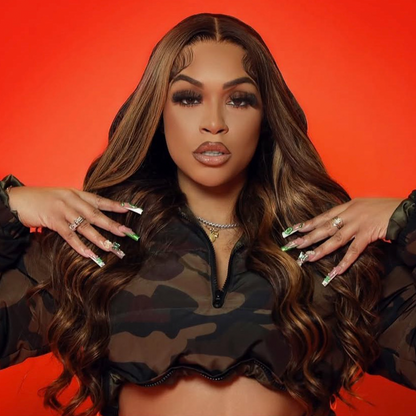 "Ashanti" Caramel Bodywave Wig